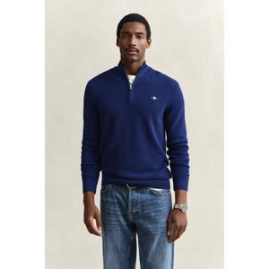 GANT Textured Cotton Half Zip Sweater
